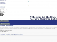 oberlaender-recycling.com Webseite Vorschau
