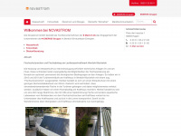 novastrom.de Webseite Vorschau