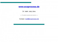 ecoprocess.de Webseite Vorschau