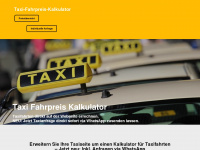 taxi-fahrpreis-kalkulator.de Webseite Vorschau