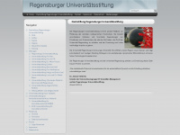 regensburger-universitaetsstiftung.de Webseite Vorschau