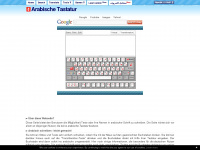 arabische-tastatur.de Webseite Vorschau