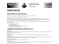 aristoteles-von-stageira.de Webseite Vorschau