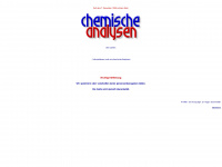 chemische-analysen.de Webseite Vorschau