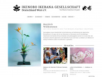 ikenobo-ikebana-art.de Webseite Vorschau
