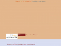 haus-alpenkaiser.com Webseite Vorschau