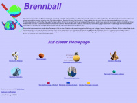 brennball.de Webseite Vorschau