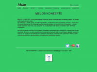 melos.at Webseite Vorschau