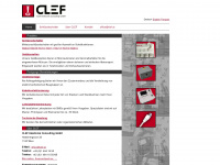 clef.at Webseite Vorschau