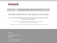 synaxa.at Webseite Vorschau