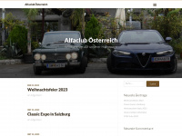 alfaclub.at Webseite Vorschau