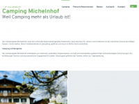 camping-michelnhof.at Webseite Vorschau