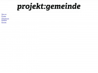 projekt-gemeinde.at Webseite Vorschau