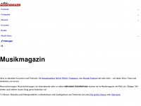 musikmagazin.at Webseite Vorschau