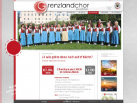 grenzlandchor.at Webseite Vorschau