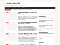 curious-music.de Webseite Vorschau