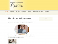 hotel-artner.at Webseite Vorschau