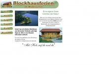 blockhausferien.at Webseite Vorschau
