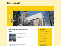 pfarre-hainfeld.at Webseite Vorschau