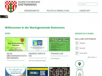 dietmanns.at Webseite Vorschau