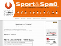 sportunion-ohlsdorf.at Webseite Vorschau