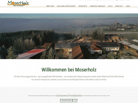 moserholz.at Webseite Vorschau