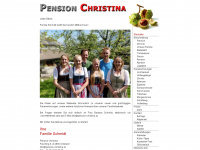 pension-christina.at Webseite Vorschau