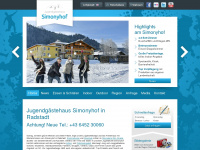 simonyhof.at Webseite Vorschau
