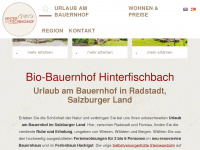 hinterfischbach.at Webseite Vorschau