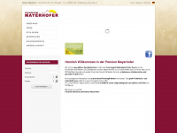pension-mayerhofer.at Webseite Vorschau