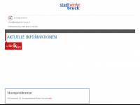 stadtwerke-bruck.at Webseite Vorschau