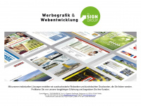 thesigngroup.at Webseite Vorschau