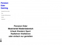 pension-eder.at Webseite Vorschau