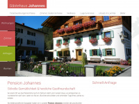pension-johannes.at Webseite Vorschau