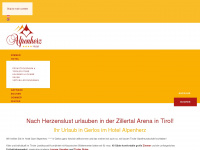 alpenherz-hotel.at Webseite Vorschau