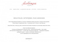 alpenrose-gargellen.at Webseite Vorschau