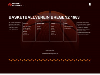 bregenz-basketball.at Webseite Vorschau
