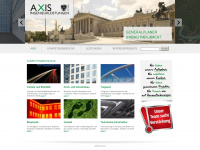 axis.at Webseite Vorschau