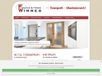 tueren-wimmer.at Webseite Vorschau