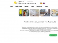 gaestehaus-kaiserpassage.de Webseite Vorschau