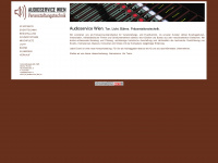 audioservice.at Webseite Vorschau