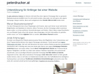 peterdrucker.at Webseite Vorschau