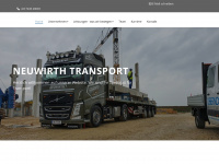 neuwirth-transporte.at Webseite Vorschau