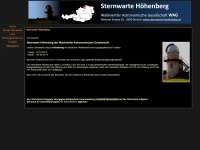 sternwarte-hoehenberg.at Webseite Vorschau