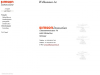 simson.ch Webseite Vorschau