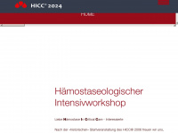 hicc.ch Webseite Vorschau