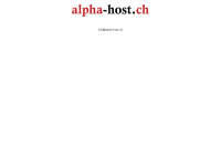 alpha-host.ch Webseite Vorschau
