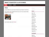 smart-roadster-club.ch Webseite Vorschau