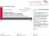 romanistik.uni-mainz.de Webseite Vorschau