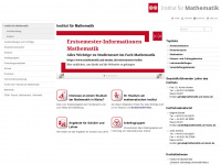 mathematik.uni-mainz.de Webseite Vorschau